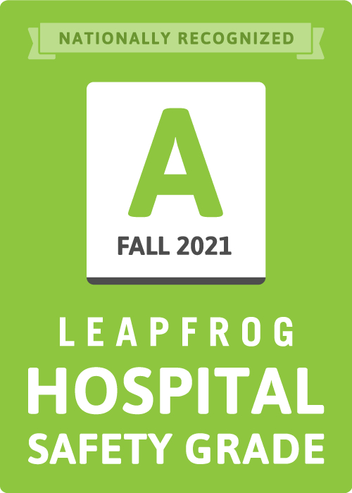 Grado de seguridad hospitalaria de Leapfrog otoño de 2021