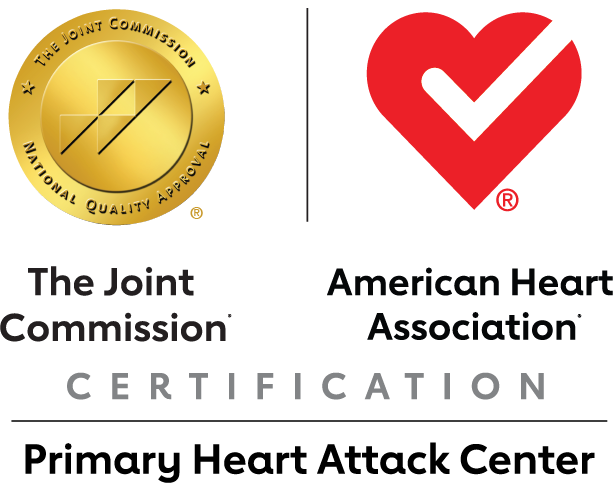 Joint Commission and American Heart Association heart check mark badge